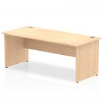 Impulse 1800 x 800mm Straight Office Desk Maple Top Panel End Leg I000440