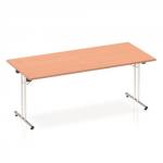 Impulse Folding Rectangular Table 1800 Beech