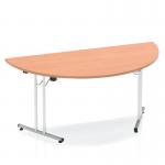 Impulse 1600mm Folding Semi-circle Table Beech Top I000694