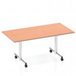 Impulse 1600mm Flip Top Rectangular Table Beech Top I000695