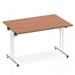 Impulse 1200mm Folding Rectangular Table Walnut Top I000699