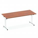 Impulse Folding Rectangular Table 1800 Walnut I000701