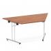 Impulse 1600mm Folding Trapezium Table Walnut Top I000702