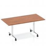 Impulse 1600mm Flip Top Rectangular Table Walnut Top I000704