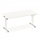 Impulse Folding Rectangular Table 1600 White