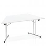 Impulse 1600mm Folding Trapezium Table White Top I000711