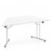 Impulse 1600mm Folding Trapezium Table White Top I000711