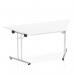 Impulse 1600mm Folding Trapezium Table White Top I000711