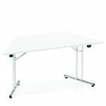 Impulse 1600mm Folding Trapezium Table White Top I000711
