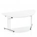 Impulse 1600mm Folding Semi-circle Table White Top I000712