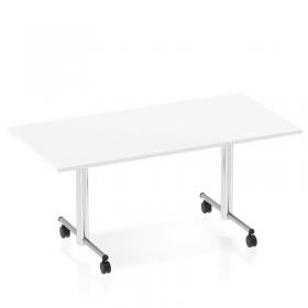 Impulse 1600mm Flip Top Rectangular Table White Top I000713