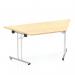 Impulse 1600mm Folding Trapezium Table Maple Top I000720