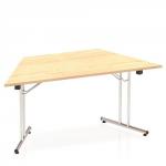 Impulse Folding Trapezium Table 1600 Maple