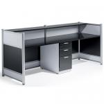 Reception Desk High Gloss Black I000737