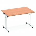 Impulse 1200mm Folding Rectangular Table Oak Top I000796