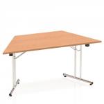 Impulse Folding Trapezium Table 1600 Oak