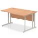Impulse Cantilever 1400 Right Hand Wave Desk Oak I000811