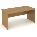Impulse Panel End 1600 Rectangle Desk Oak