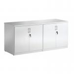 High Gloss 1600mm Credenza Twin Cupboard White I000908