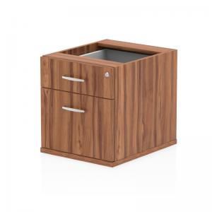 Impulse 2 Drawer Fixed Pedestal Walnut I001639