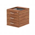 Impulse 3 Drawer Fixed Pedestal Walnut I001644