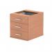 Impulse 3 Drawer Fixed Pedestal Beech I001645