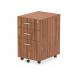 Impulse 3 Drawer Under Desk Pedestal Walnut I001651