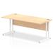 Impulse 1800/800 Rectangle White Cantilever Leg Desk Maple I002342