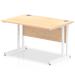 Impulse 1200/800 Rectangle White Cantilever Leg Desk Maple I002417