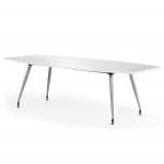 High Gloss 2400mm Writable Boardroom Table White Top I003059
