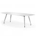 White Gloss Writable 2400 Boardroom Table I003059