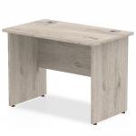 Impulse 1000/600 Rectangle Panel End Leg Desk Grey Oak