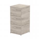 Impulse 3 Drawer Filing Cabinet Grey Oak I003242