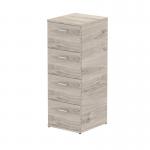 Impulse 4 Drawer Filing Cabinet Grey Oak I003243