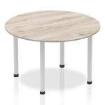 Impulse 1200 round Meeting Table Grey Oak I003257