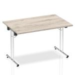 Impulse 1200 Folding Rectangular Table Grey Oak