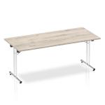Impulse 1800 Folding Rectangular Table Grey Oak I003271