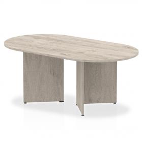 Impulse 1800 Boardroom Table Grey Oak Arrowhead