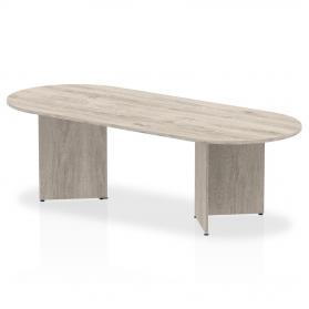 Impulse 2400 Boardroom Table Grey Oak Arrowhead I003278