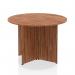 Impulse 1000mm Round Table Walnut Top Arrowhead Leg I003399