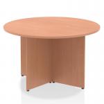 Impulse 1200mm Round Table Beech Top Arrowhead Leg I003400