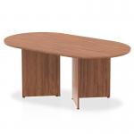 The dynamic boardroom and conference tables feature an impressive 1800mm walnut top and sleek arrowhead legs. The table exudes sophistication and functionality, making it a perfect addition to any modern workspace.