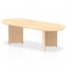 Impulse 2400mm Boardroom Table Maple Top Arrowhead Leg I003411