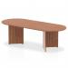 Impulse 2400mm Boardroom Table Walnut Top Arrowhead Leg I003414