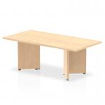This picture features a chic and modern Dynamic Coffee Table. It boasts a sleek 1200mm Maple Top with an eye-catching Arrowhead Leg design. Its unique shape and striking finish make it a statement piece in any living room.
