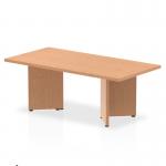 The image shows a stunning Dynamic Coffee Tables Impulse coffee table measuring 1200mm in length. It features a beautiful oak top and stylish arrowhead legs, creating a modern and dynamic look for any living space.