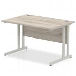 Impulse 1800mm Boardroom Table Beech Top White Height Adjustable Leg I003555