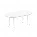 Impulse 1800mm Boardroom Table White Top Chrome Post Leg I003719