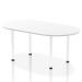 Impulse 1800mm Boardroom Table White Top White Post Leg I003743