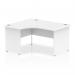 Impulse 1400mm Left Crescent Office Desk White Top Panel End Leg I003870